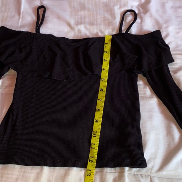 Forever 21 Ribbed Ruffle Top - Picture 4 of 5